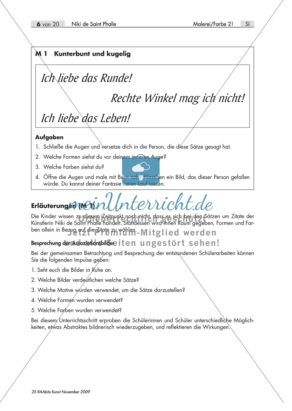 Unterrichtseinheit zum Thema