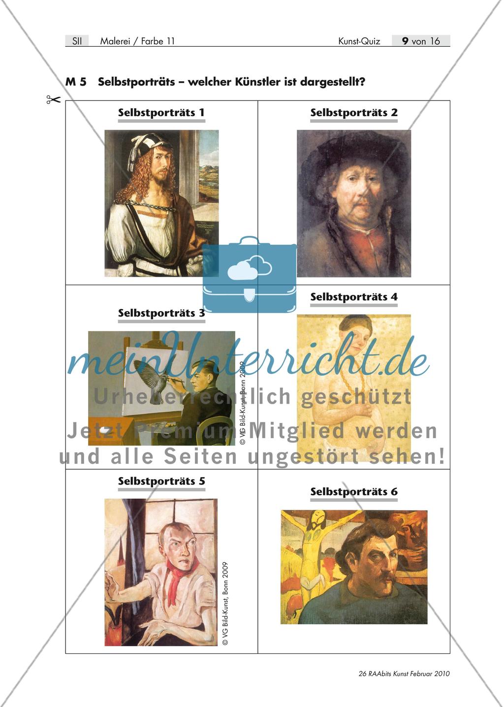 Wer weiß die Antwort? – Ein Kunst-Quiz für die Oberstufe Preview 10
