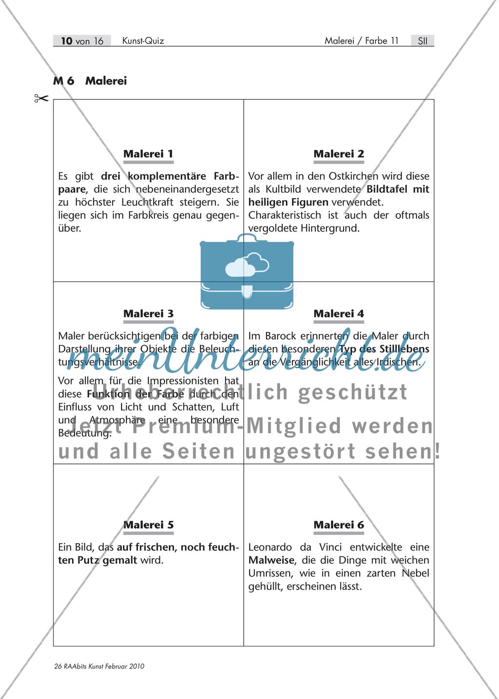 Wer weiß die Antwort? – Ein Kunst-Quiz für die Oberstufe Preview 11