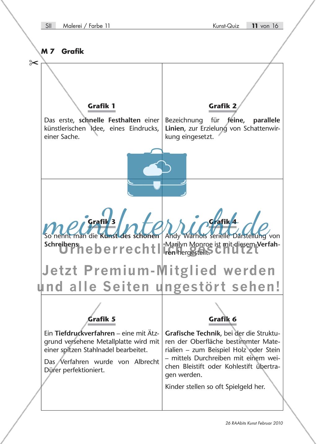 Wer weiß die Antwort? – Ein Kunst-Quiz für die Oberstufe Preview 12
