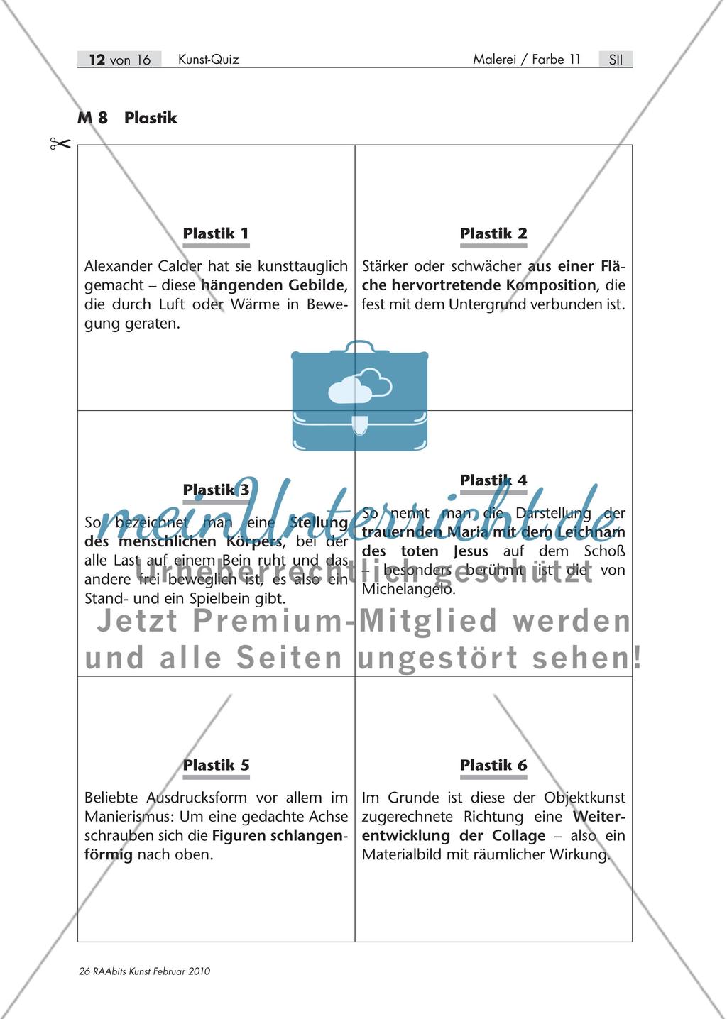 Wer weiß die Antwort? – Ein Kunst-Quiz für die Oberstufe Preview 13