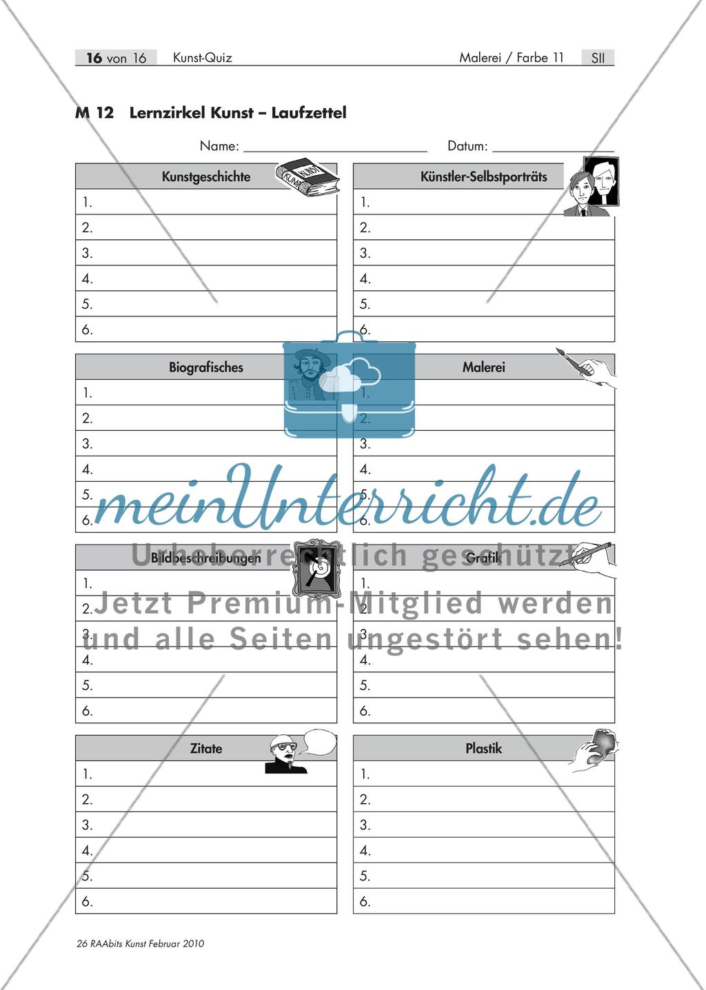 Wer weiß die Antwort? – Ein Kunst-Quiz für die Oberstufe Preview 17