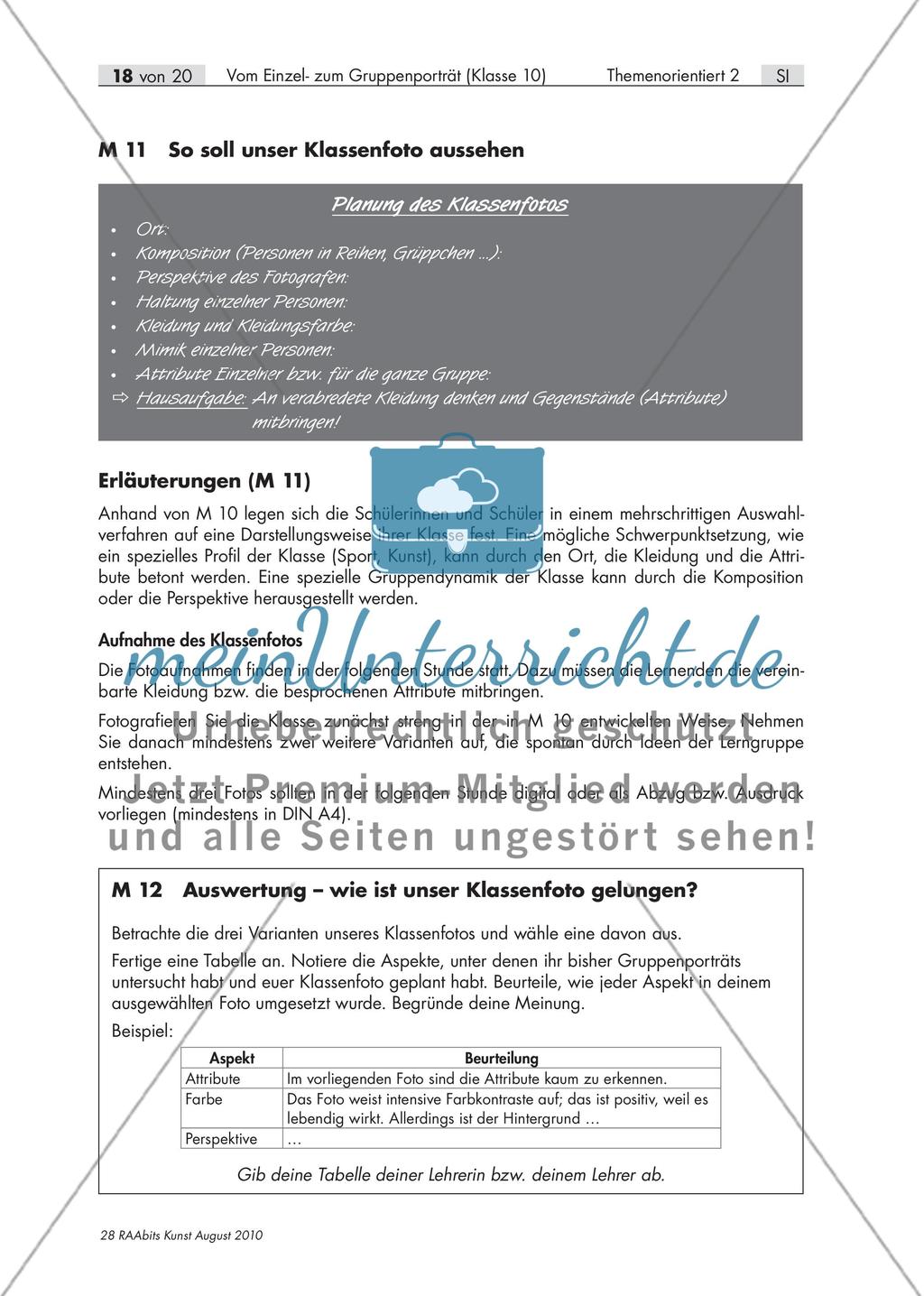 Gruppenporträt: Planung, Aufnahme und Auswertung des Klassenfotos Preview 2