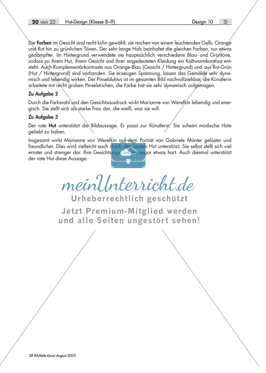 Unterrichtseinheit zum Thema