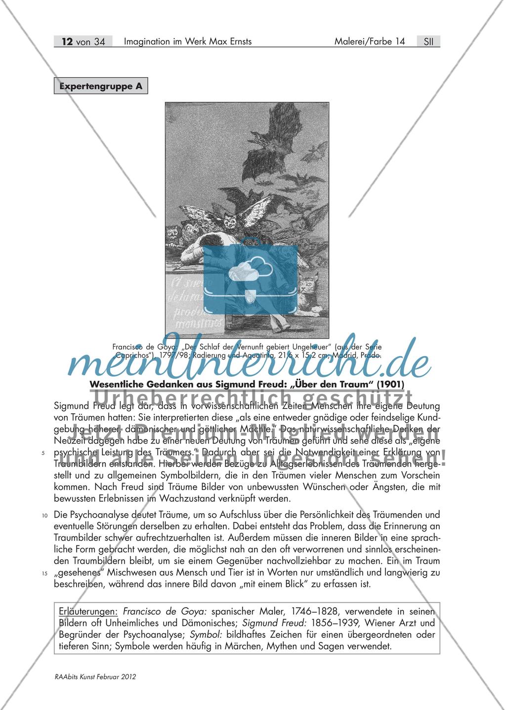 Gruppenpuzzle: Wirklichkeiten im Fokus: Sigmund Freud, Dada und Surrealismus Preview 3
