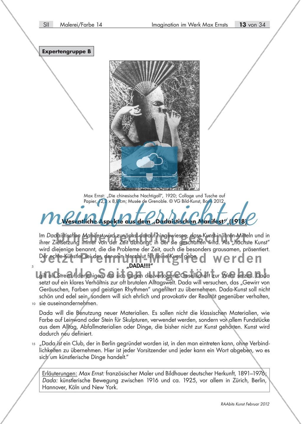 Gruppenpuzzle: Wirklichkeiten im Fokus: Sigmund Freud, Dada und Surrealismus Preview 4