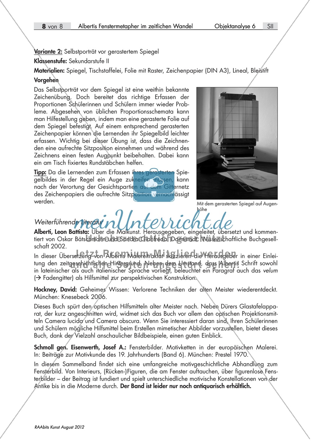 Zwei Porträtvarianten in Anlehnung an die Fenstermetapher bei Leon Battista Alberti Preview 8