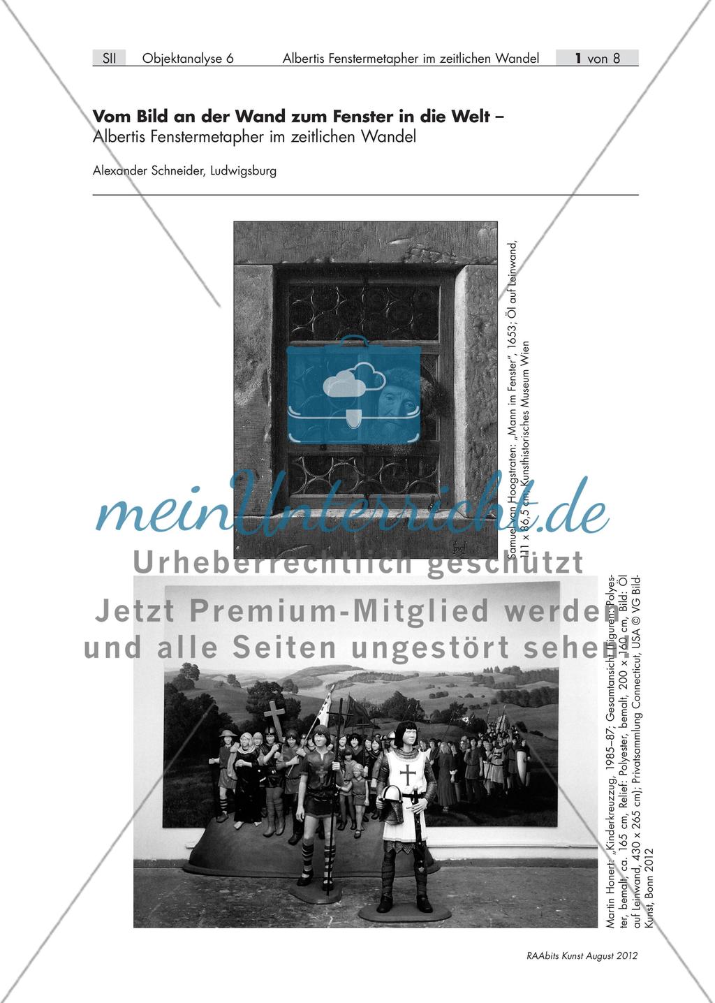 Vom Bild an der Wand zum Fenster in die Welt - Albertis Fenstermetapher im zeitlichen Wandel Preview 1