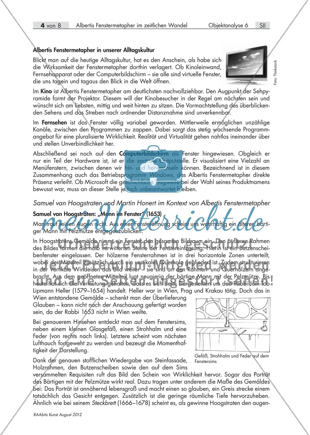 Vom Bild an der Wand zum Fenster in die Welt - Albertis Fenstermetapher im zeitlichen Wandel Preview 4