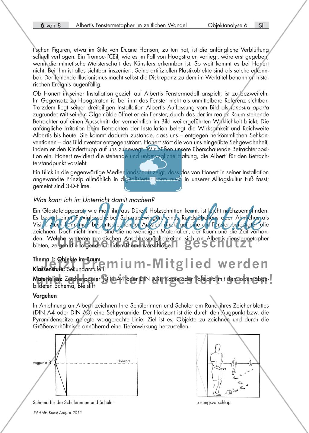 Vom Bild an der Wand zum Fenster in die Welt - Albertis Fenstermetapher im zeitlichen Wandel Preview 6