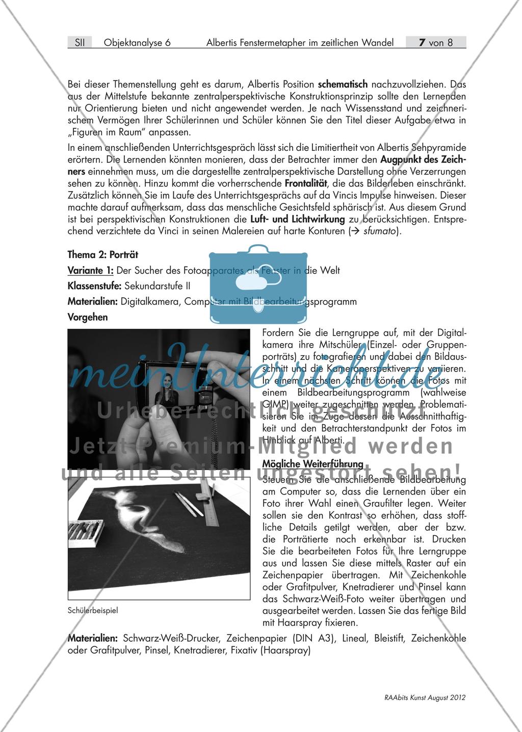 Vom Bild an der Wand zum Fenster in die Welt - Albertis Fenstermetapher im zeitlichen Wandel Preview 7