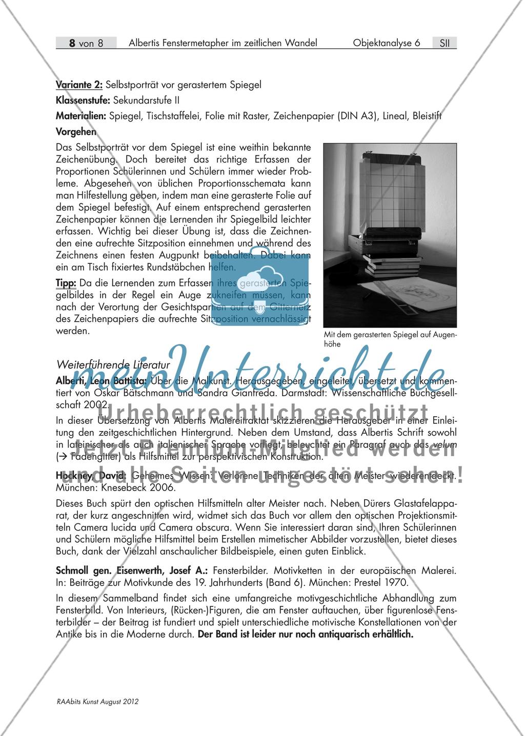 Vom Bild an der Wand zum Fenster in die Welt - Albertis Fenstermetapher im zeitlichen Wandel Preview 8
