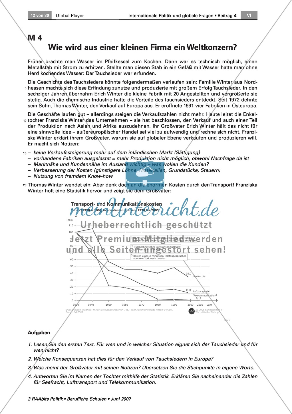Wie groß werden Firmenimperien? Arbeitsmaterial mit Erläuterungen Preview 1