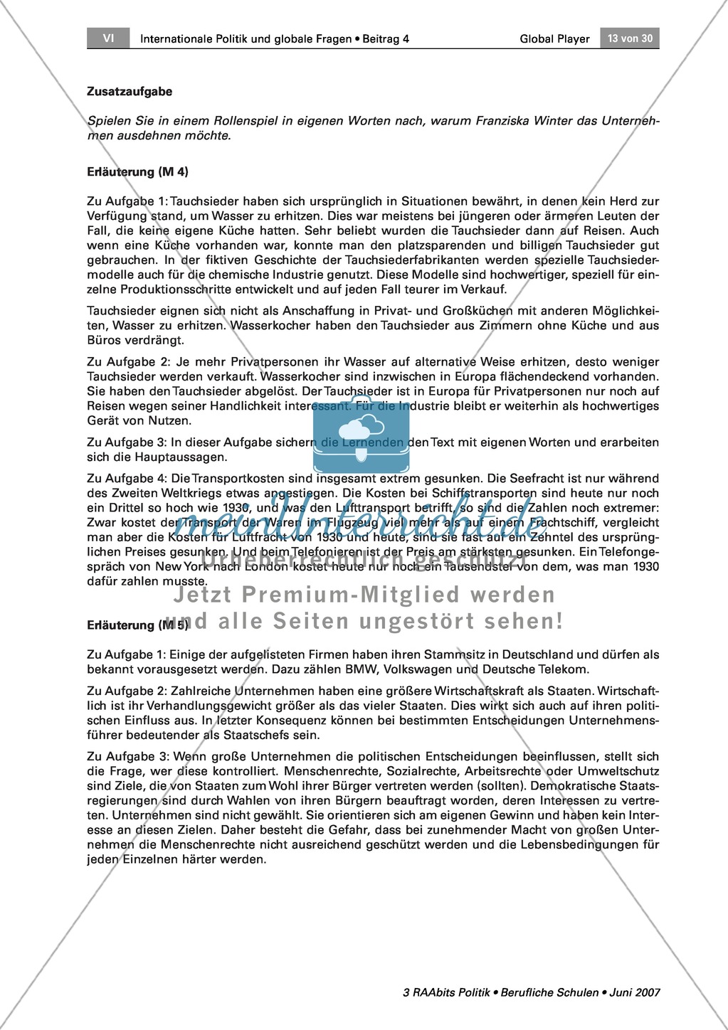 Wie groß werden Firmenimperien? Arbeitsmaterial mit Erläuterungen Preview 2