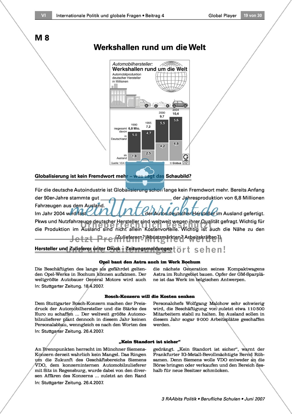 Global Player als Arbeitgeber: Arbeitsmaterial mit Erläuterungen Preview 5