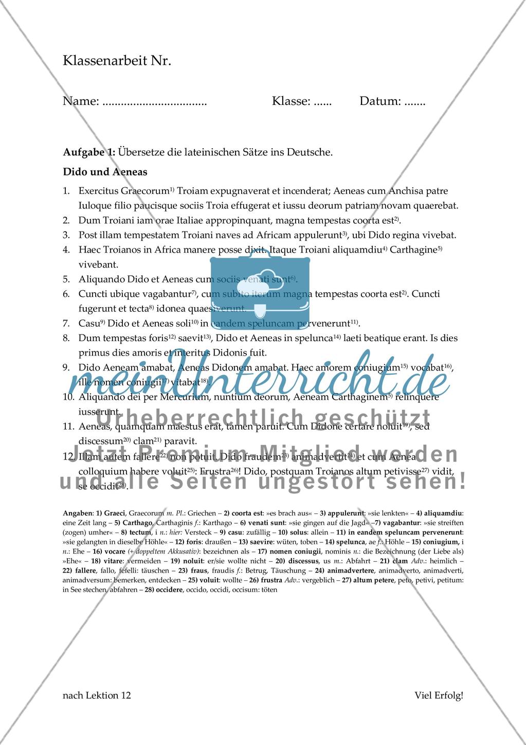 Klassenarbeit Nr. 16 Preview 1