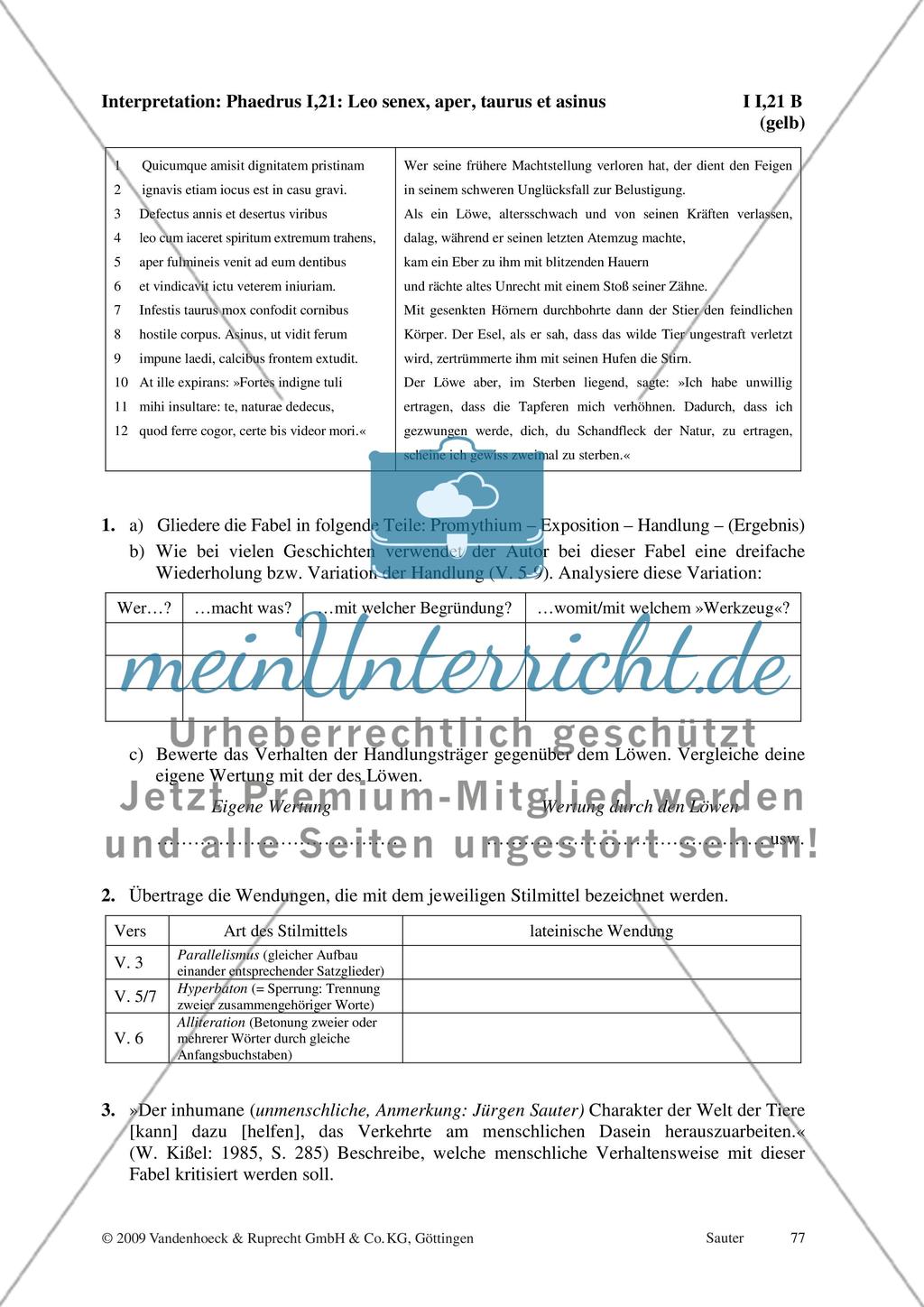 Materialien zur Interpretation I I,1 - I III,15 und L I Preview 13