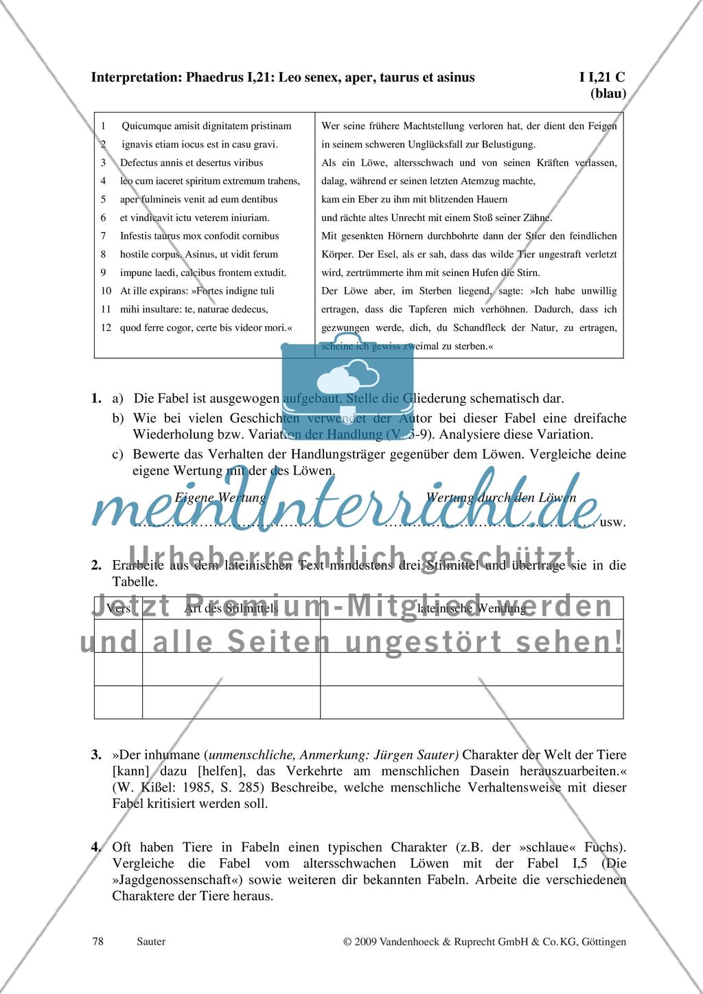 Materialien zur Interpretation I I,1 - I III,15 und L I Preview 14