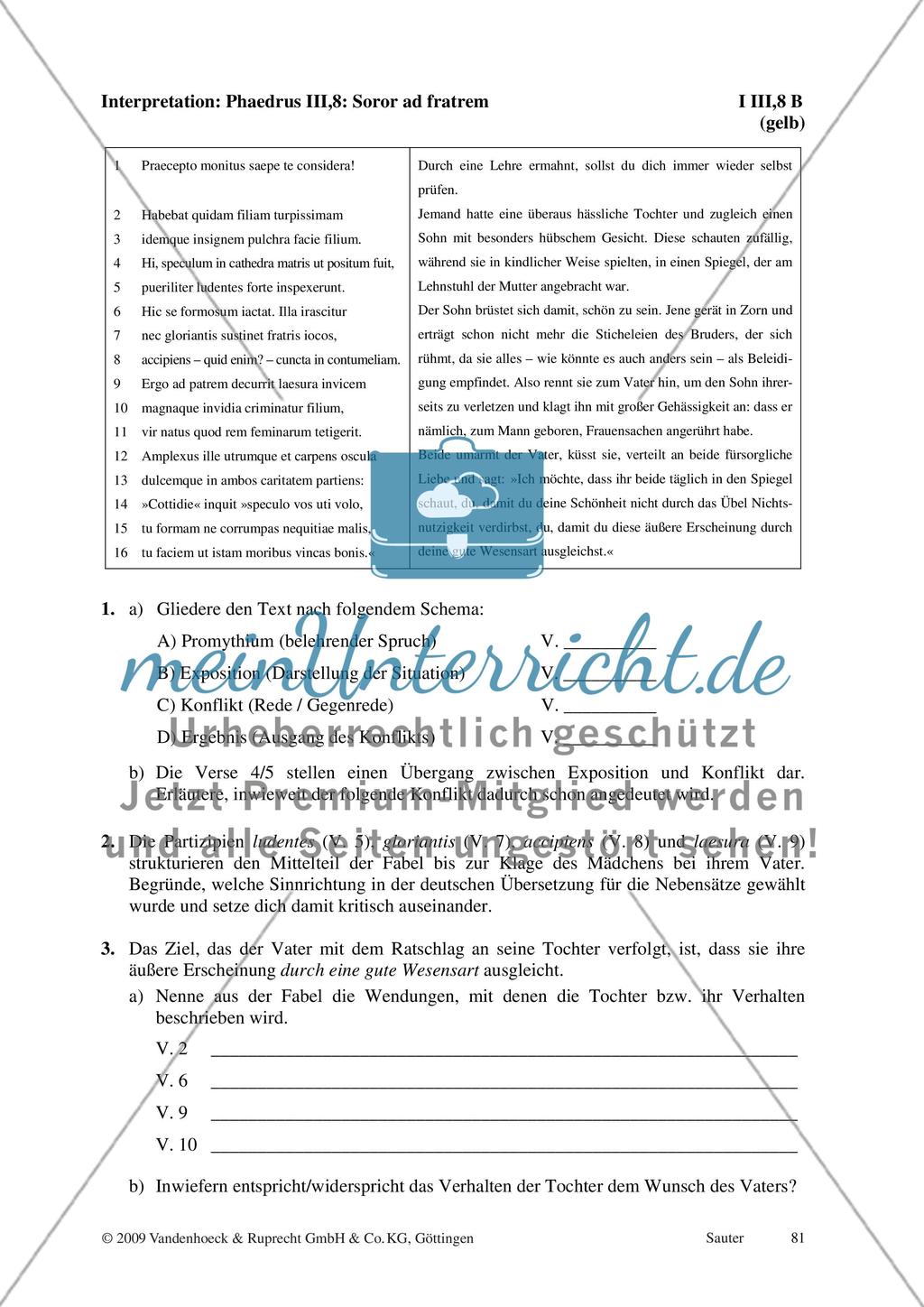 Materialien zur Interpretation I I,1 - I III,15 und L I Preview 17