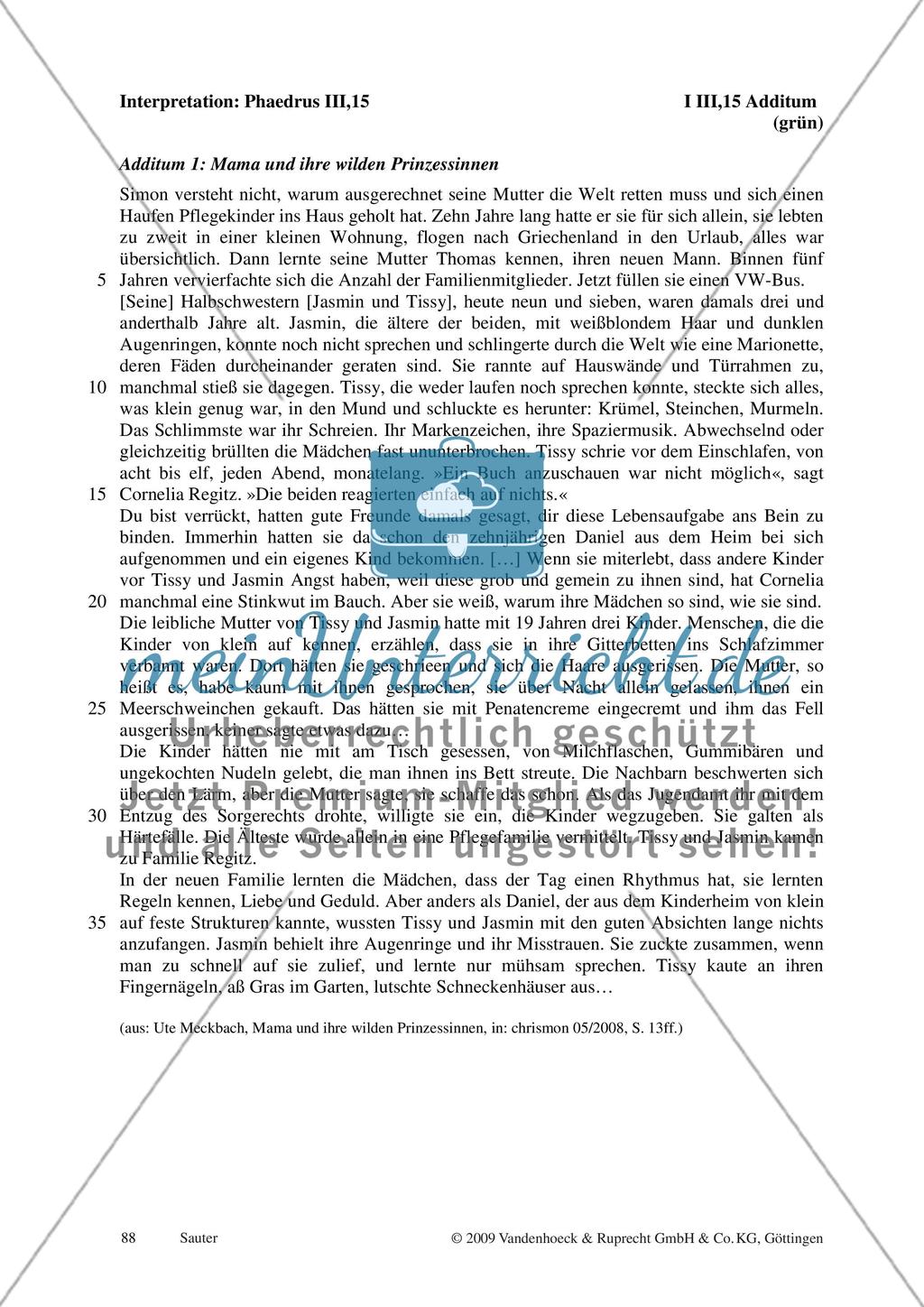 Materialien zur Interpretation I I,1 - I III,15 und L I Preview 24