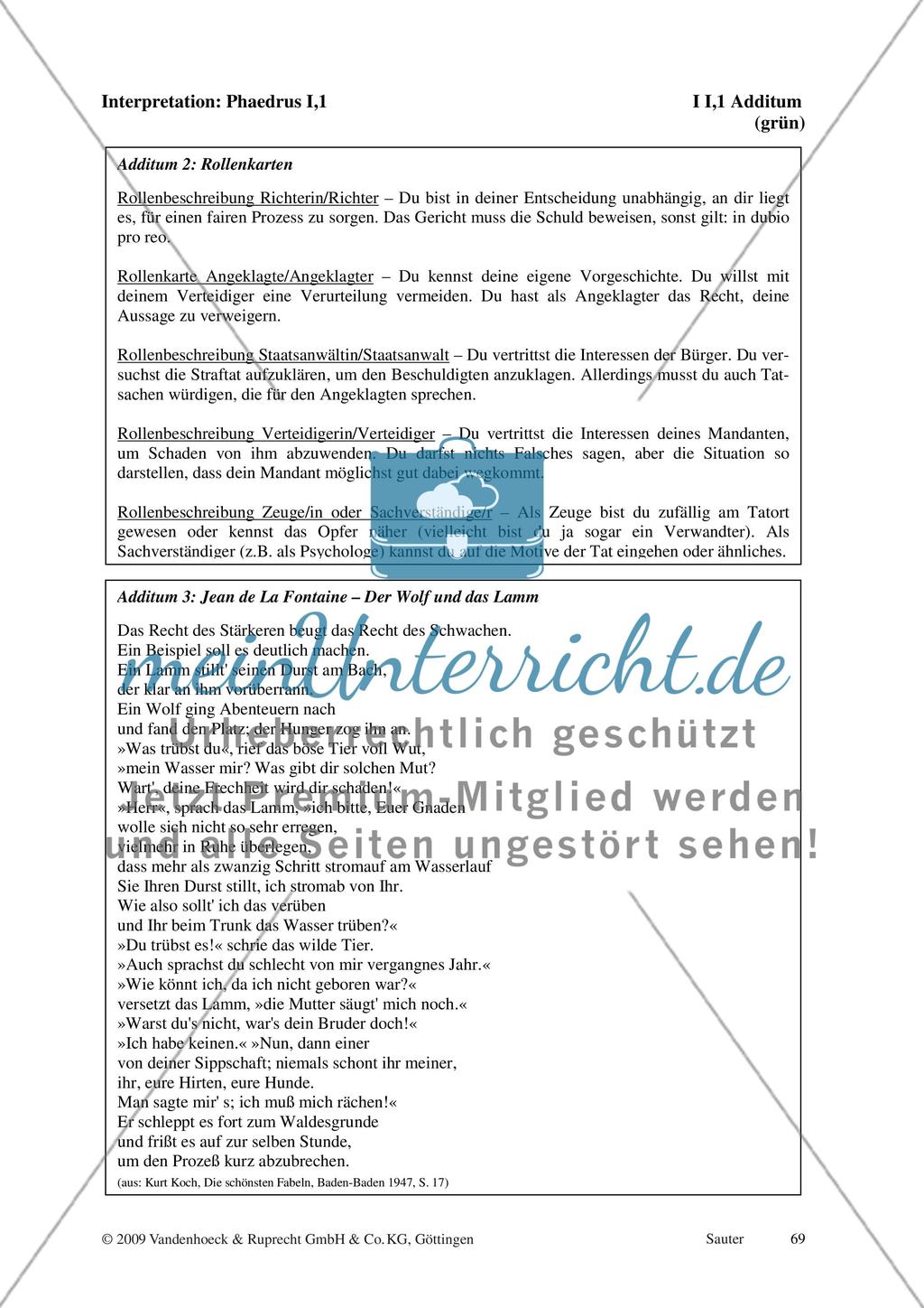 Materialien zur Interpretation I I,1 - I III,15 und L I Preview 5