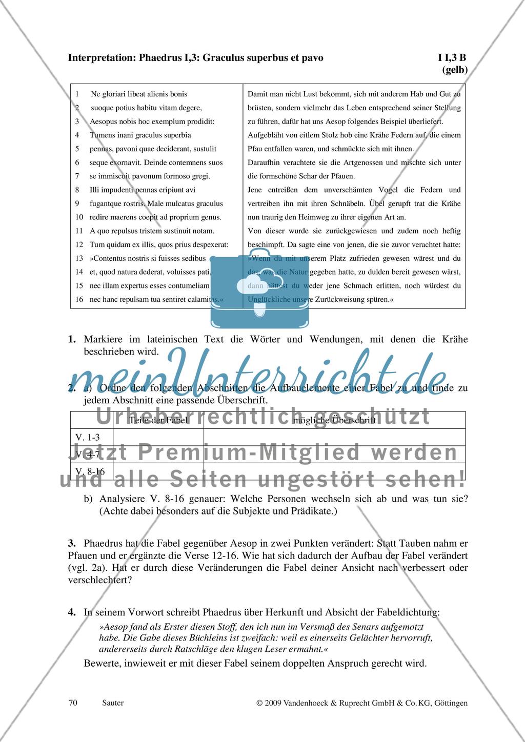 Materialien zur Interpretation I I,1 - I III,15 und L I Preview 6