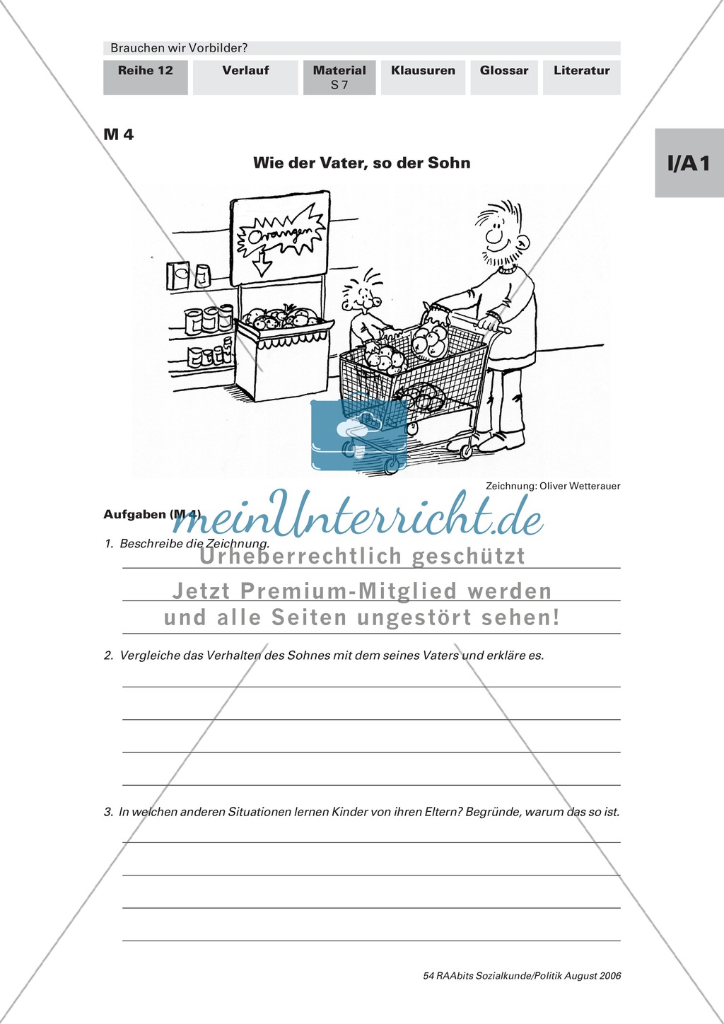 Wofür brauchen wir Vorbilder? Arbeitsmaterial mit Erläuterungen Preview 3