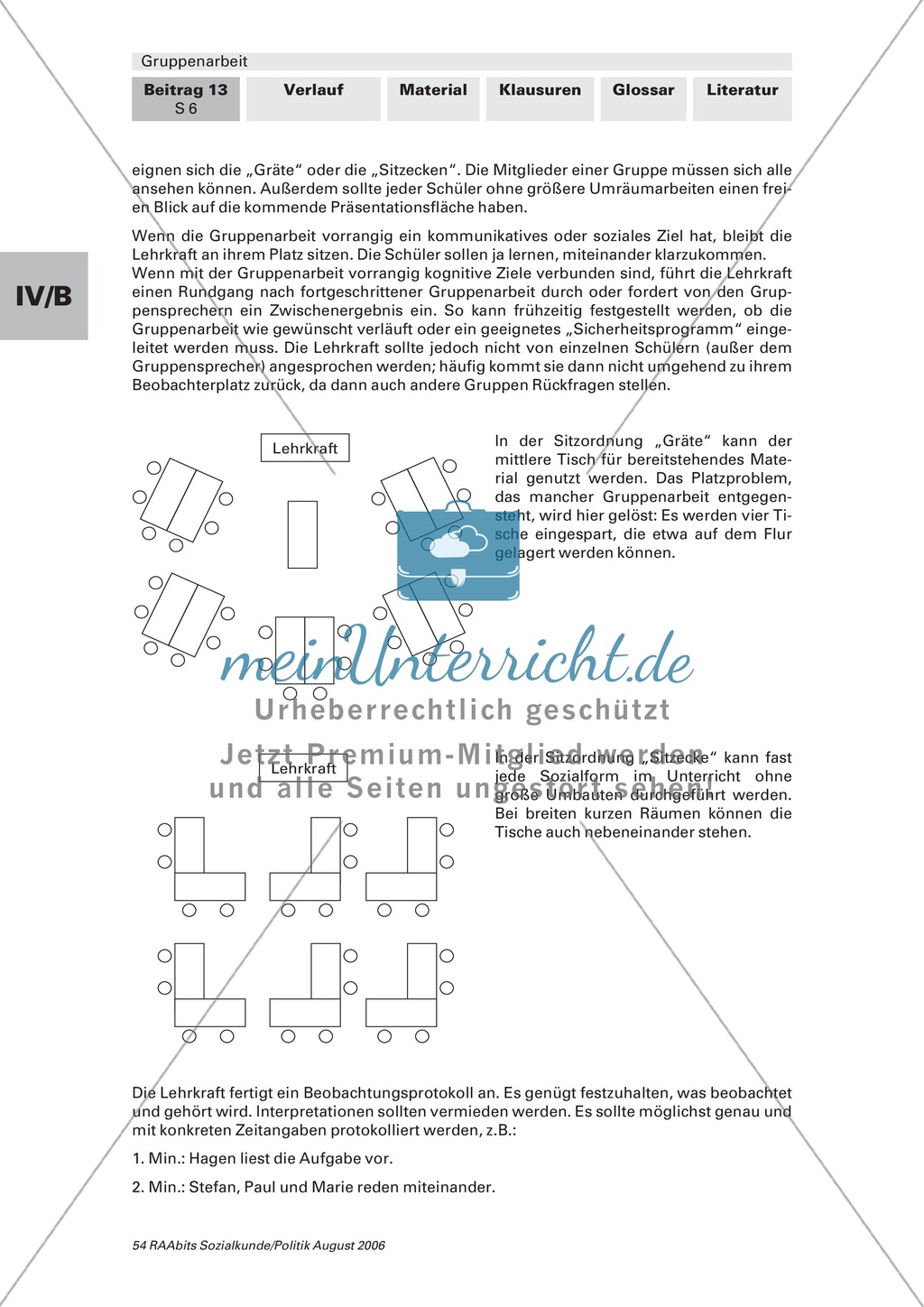 So gelingt Gruppenarbeit - praktische Hinweise für den Einsatz im Unterricht. Arbeitsmaterial mit Erläuterungen Preview 5