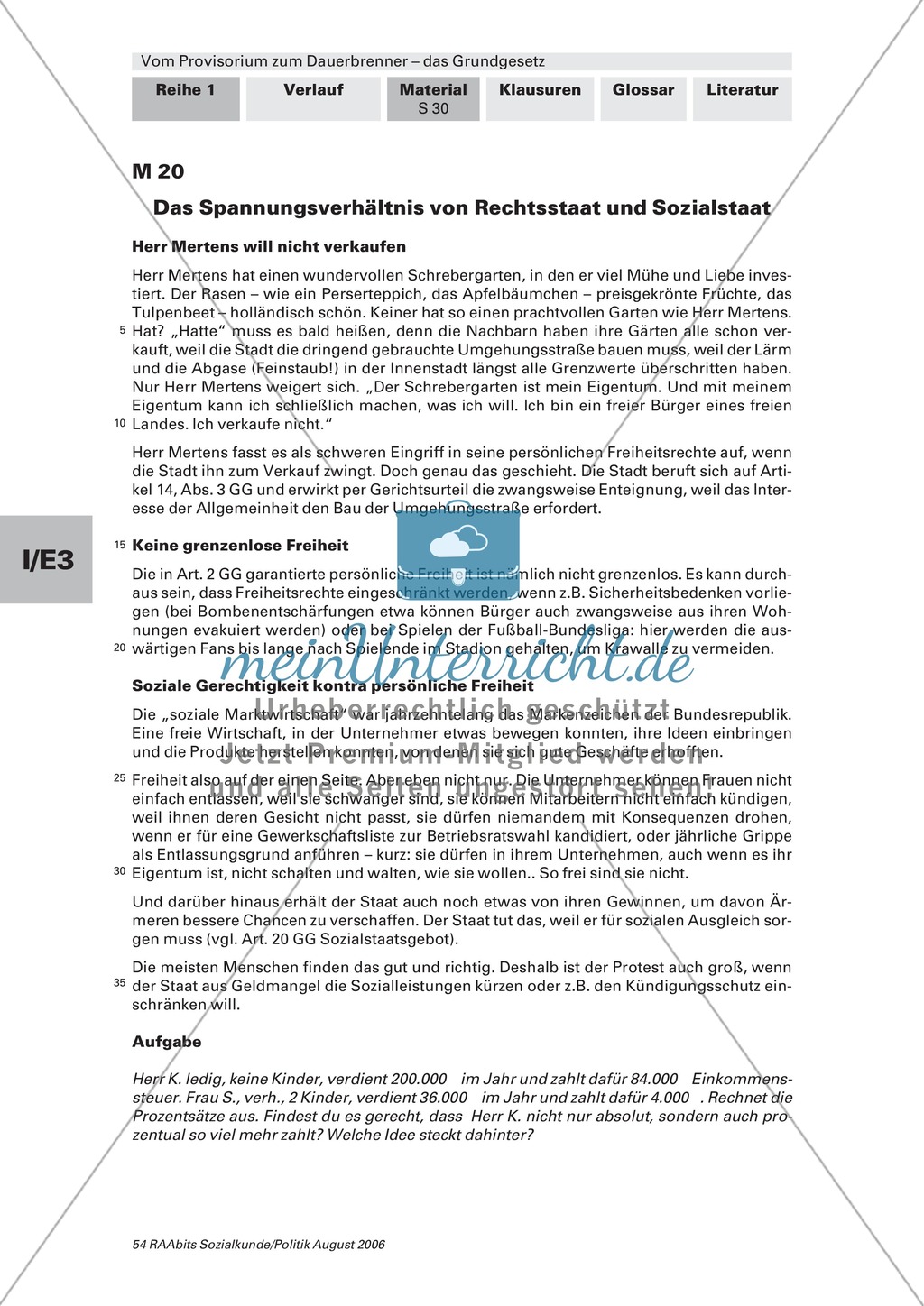 Rechts- und Sozialstaat: Arbeitsmaterial mit Erläuterungen Preview 3