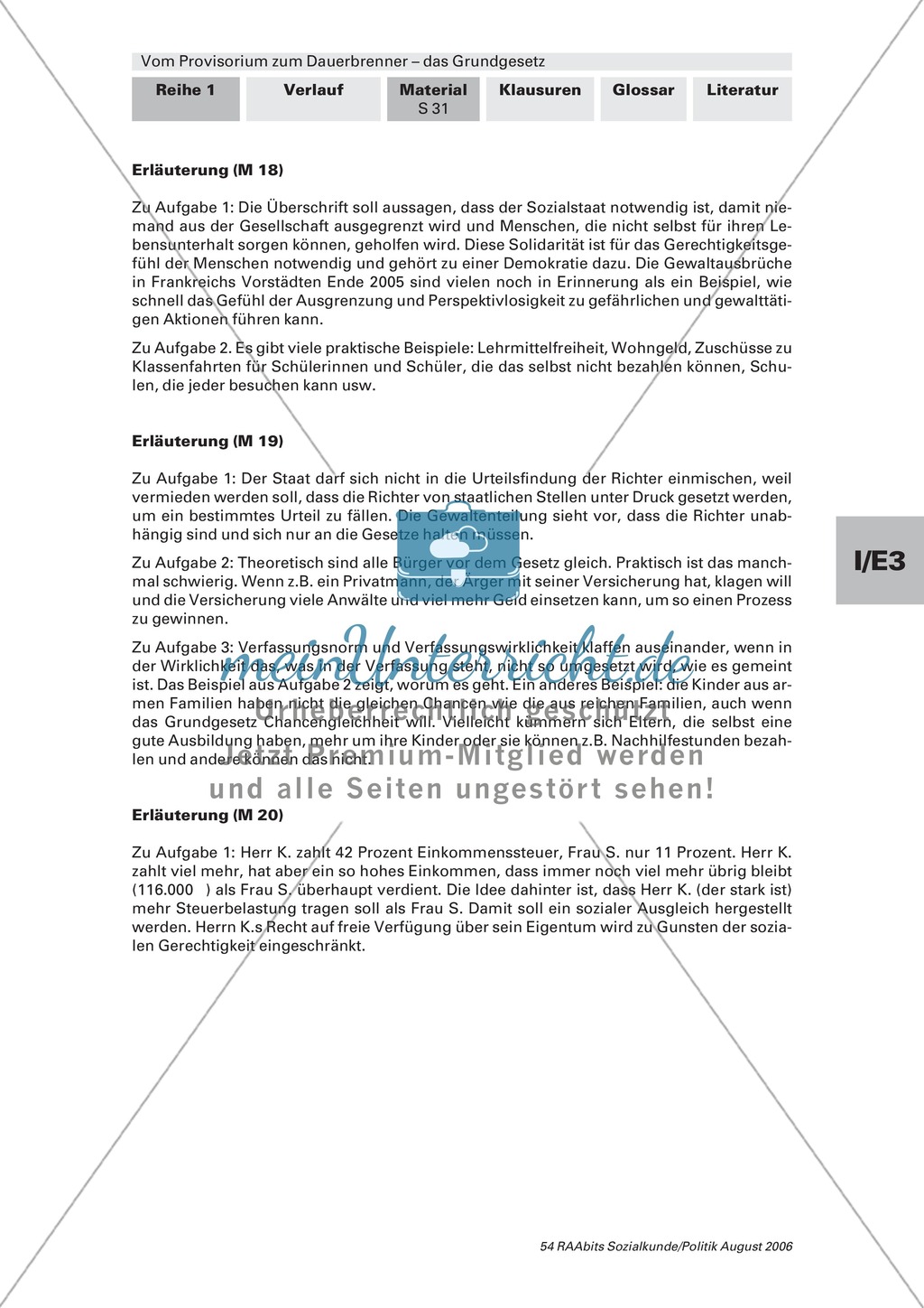 Rechts- und Sozialstaat: Arbeitsmaterial mit Erläuterungen Preview 4