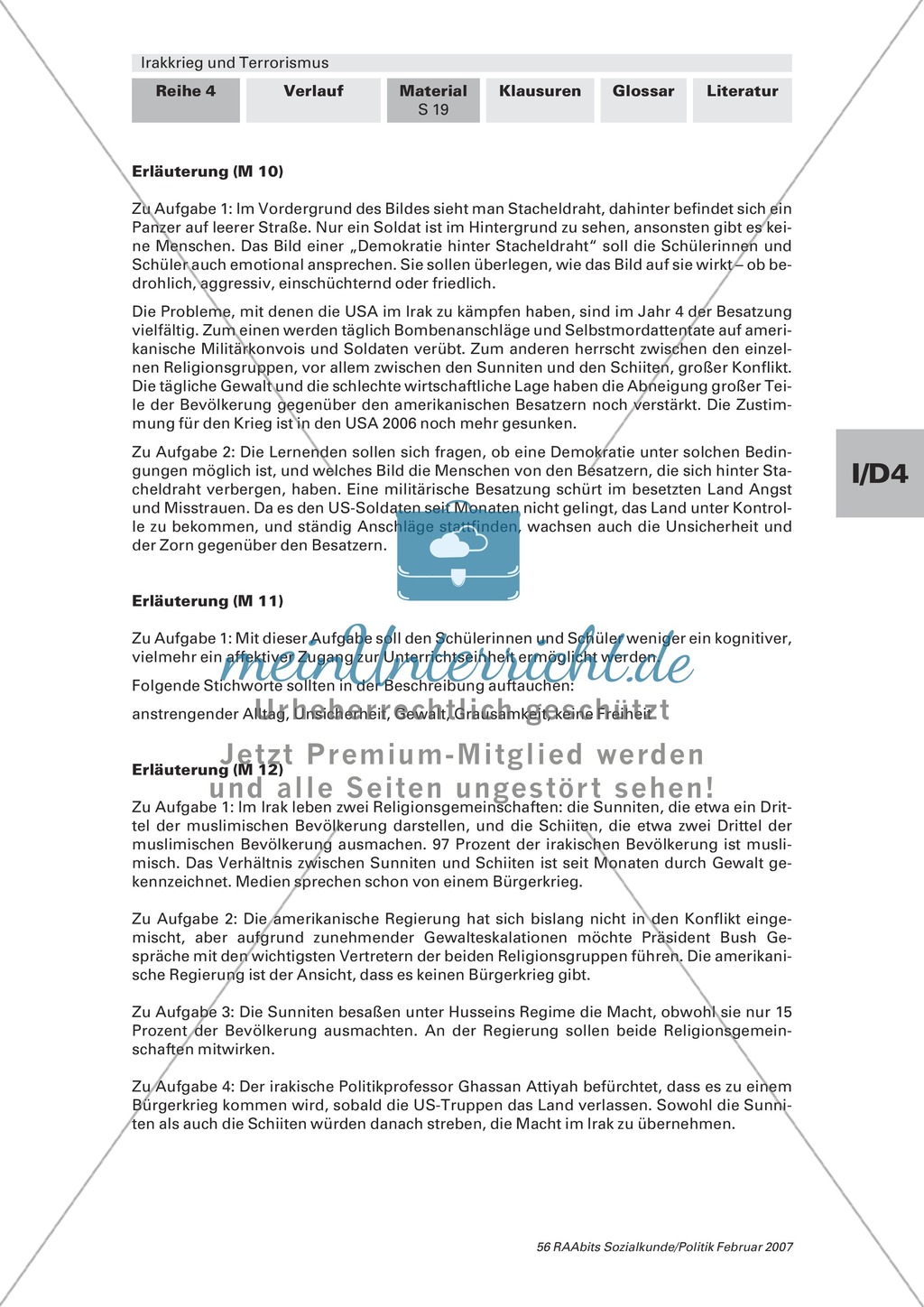 Irakkrieg: Wie sieht der Alltag im Land aus? Arbeitsmaterial mit Erläuterungen Preview 7
