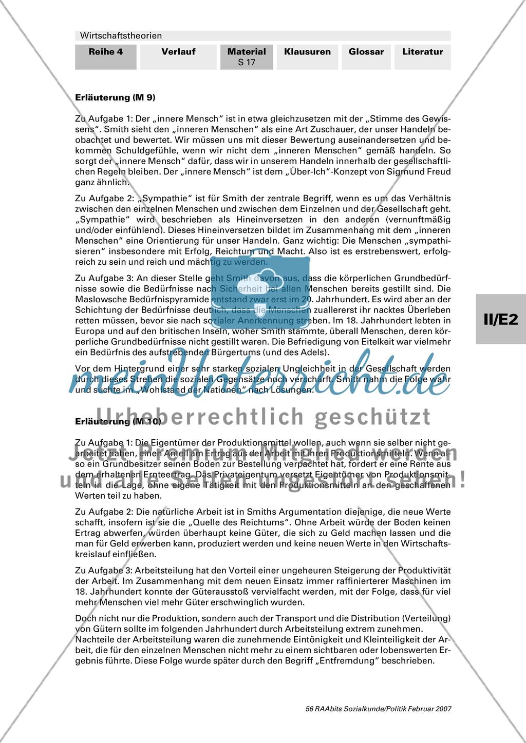 Die klassische Wirtschaftstheorie mit Adam Smith Preview 3