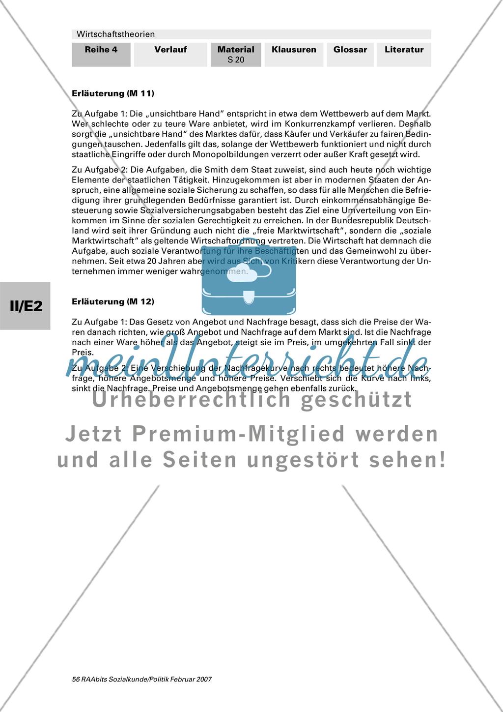 Die klassische Wirtschaftstheorie mit Adam Smith Preview 6