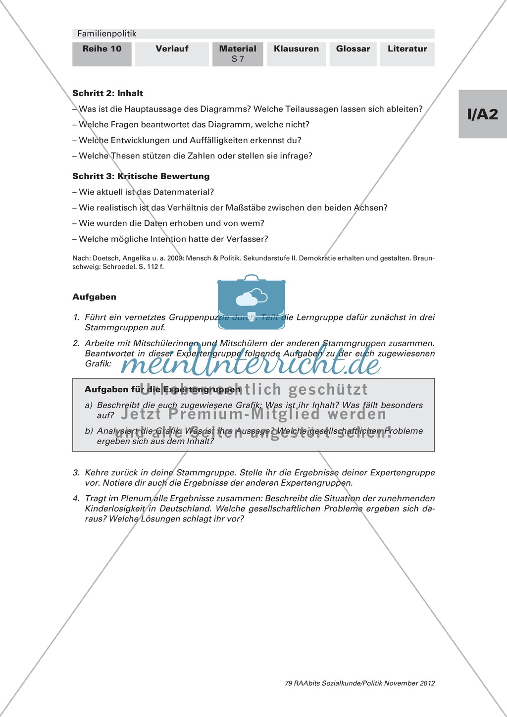 Warum werden in Deutschland so wenige Kinder geboren und welche Folgen hat das? Arbeitsmaterial mit Erläuterungen Preview 3