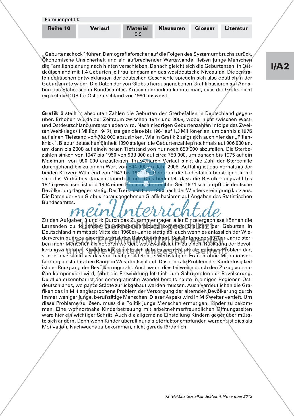 Warum werden in Deutschland so wenige Kinder geboren und welche Folgen hat das? Arbeitsmaterial mit Erläuterungen Preview 5