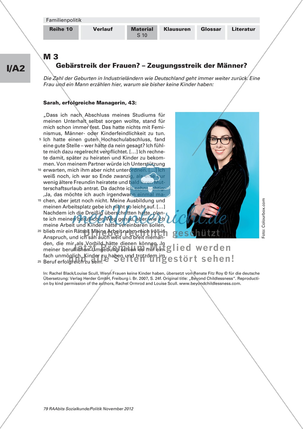 Persönliche Motive für Kinderlosigkeit: Arbeitsmaterial mit Erläuterungen Preview 1