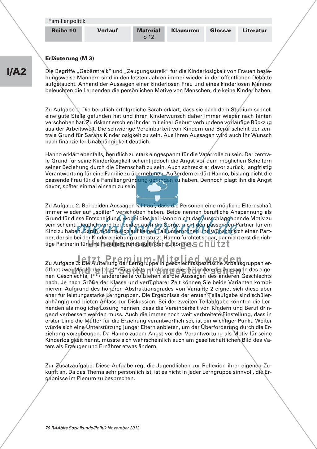 Persönliche Motive für Kinderlosigkeit: Arbeitsmaterial mit Erläuterungen Preview 3