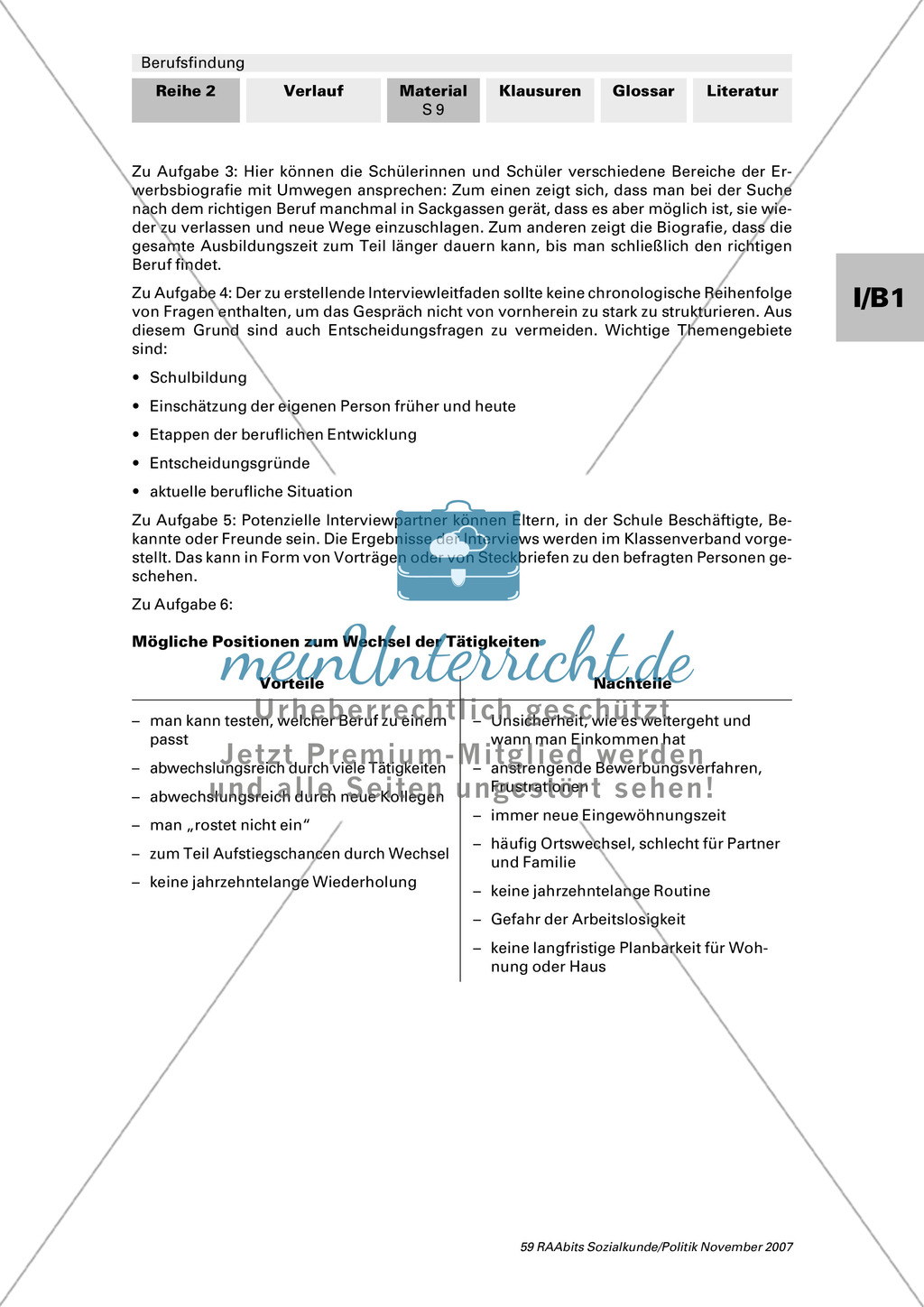 Arbeitsleben: Wie sehen Erwerbsbiografien heute aus? Arbeitsmaterial mit Erläuterungen Preview 4