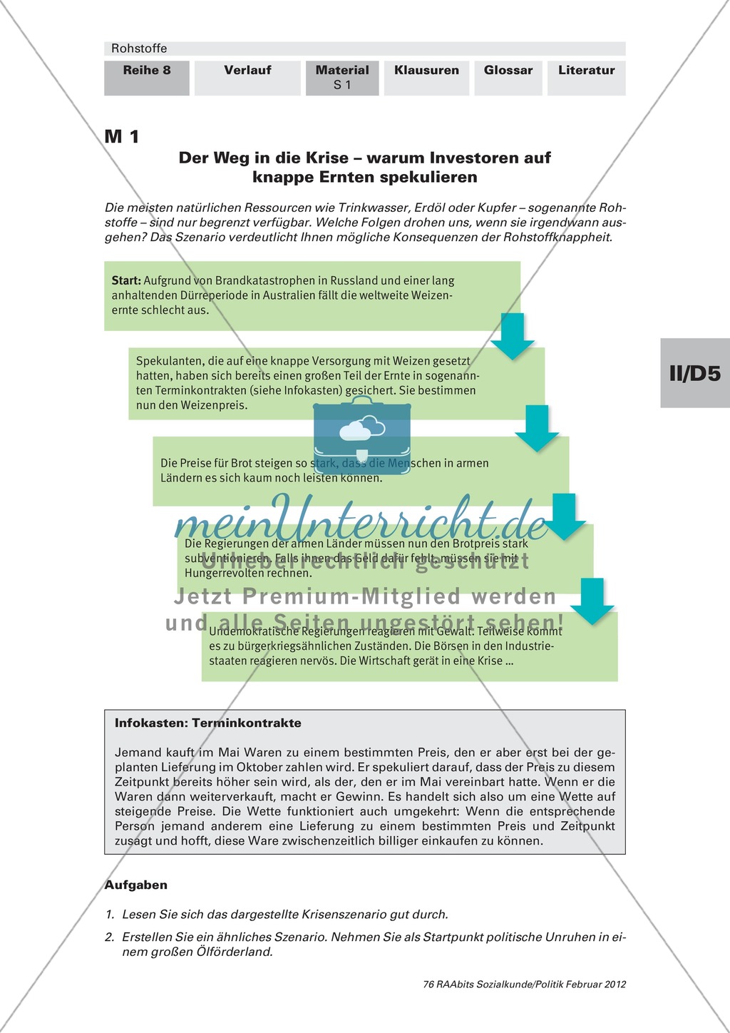 Ursachen und Folgen der Rohstoffknappheit: Arbeitsmaterial mit Erläuterungen Preview 1