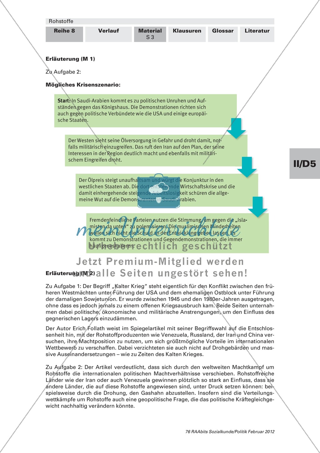 Wie wirkt sich Rohstoffknappheit auf geopolitische Strukturen aus? Arbeitsmaterial mit Erläuterungen Preview 2