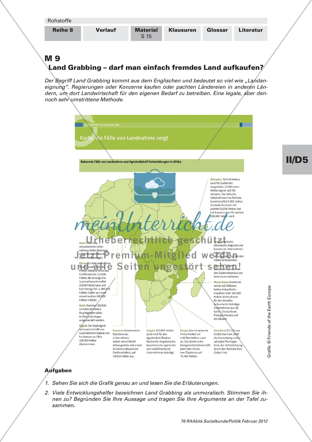 Streit um Land, Öl und Diamanten - warum Rohstoffreichtum auch zu Konflikten führt: Arbeitsmaterial mit Erläuterungen Preview 5