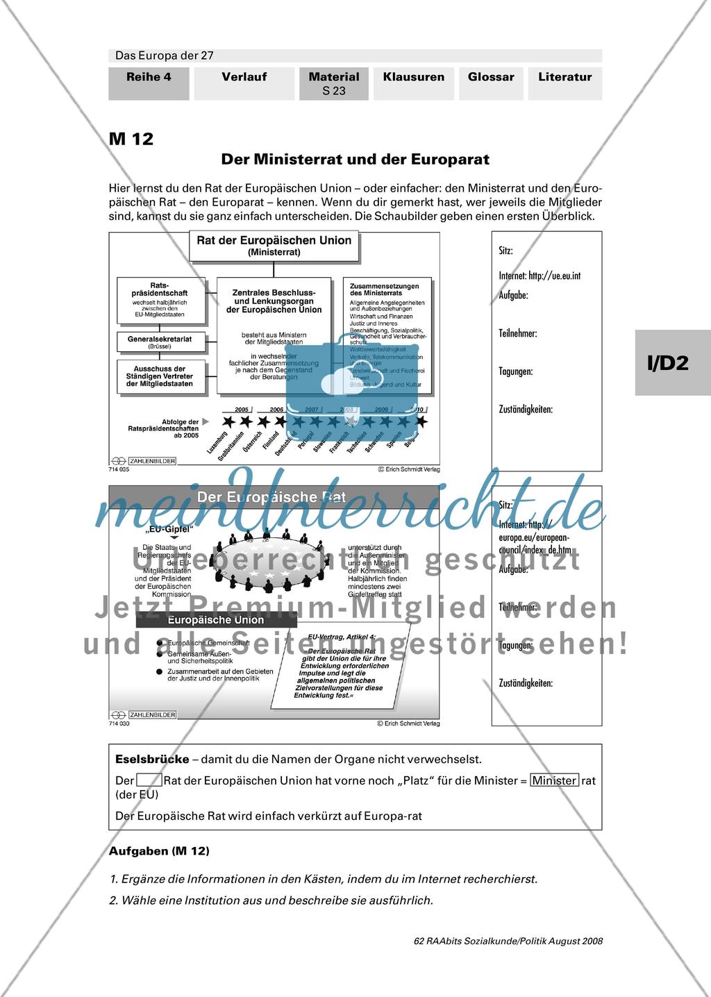 Wie die EU regiert wird - meinUnterricht