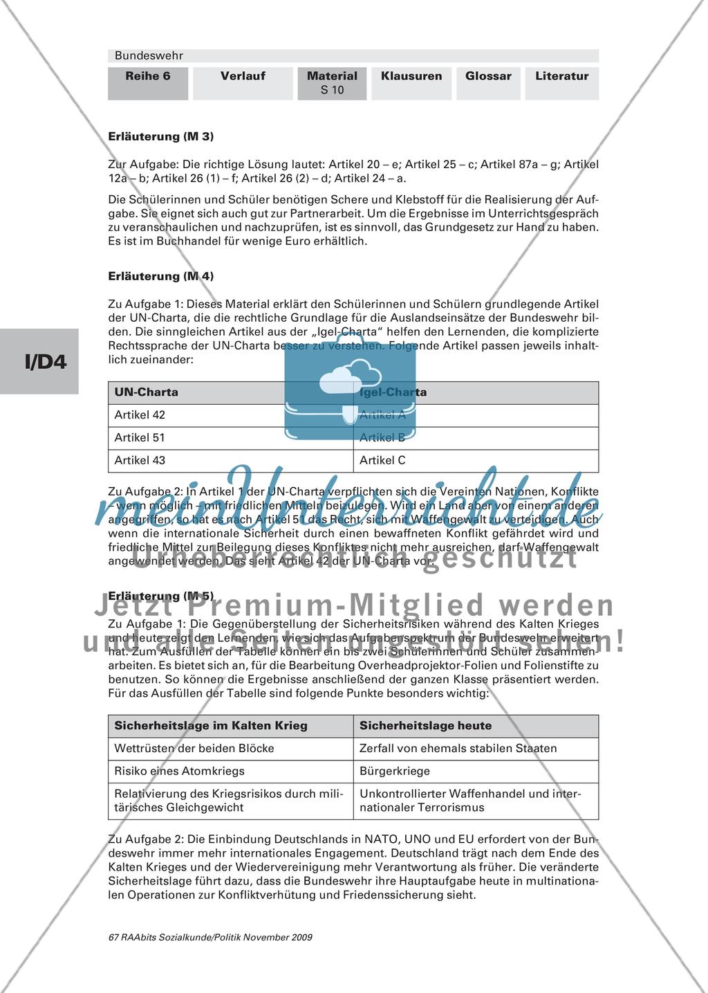 Was ist die Bundeswehr und was macht sie? / Vor welchen neuen Herausforderungen steht die Bundeswehr? Preview 10