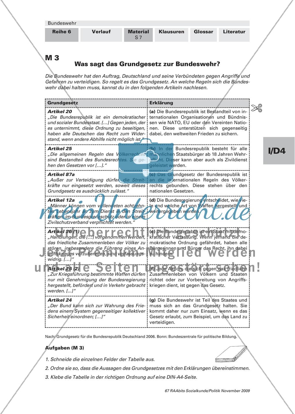 Was ist die Bundeswehr und was macht sie? / Vor welchen neuen Herausforderungen steht die Bundeswehr? Preview 7