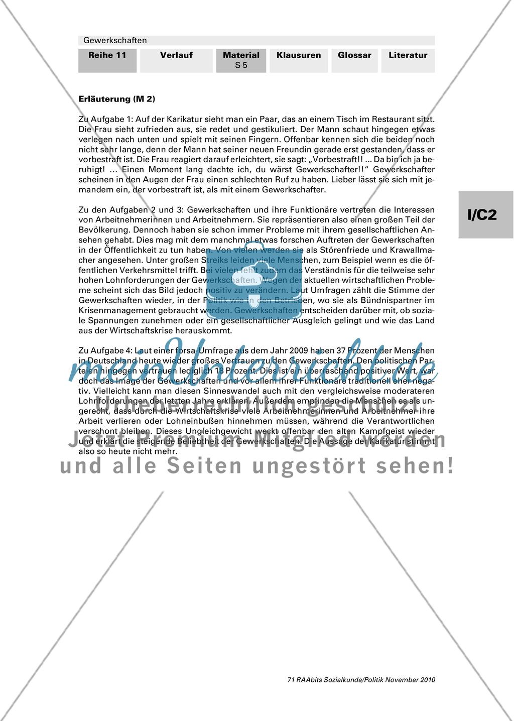 Gewerkschaften Besser Als Ihr Ruf MeinUnterricht