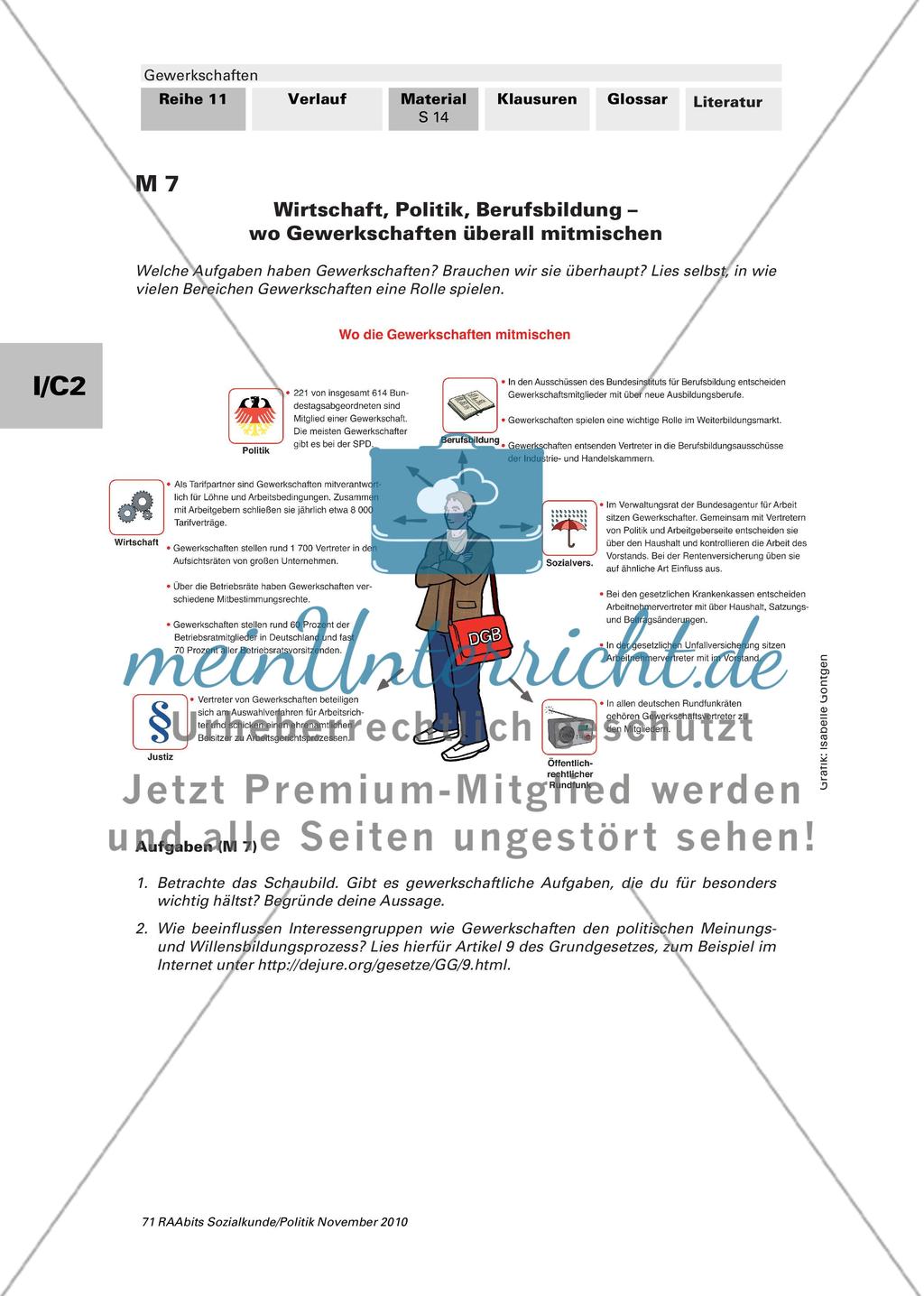 Welche Gewerkschaften Gibt Es Und Welche Aufgaben Erf llen Sie 