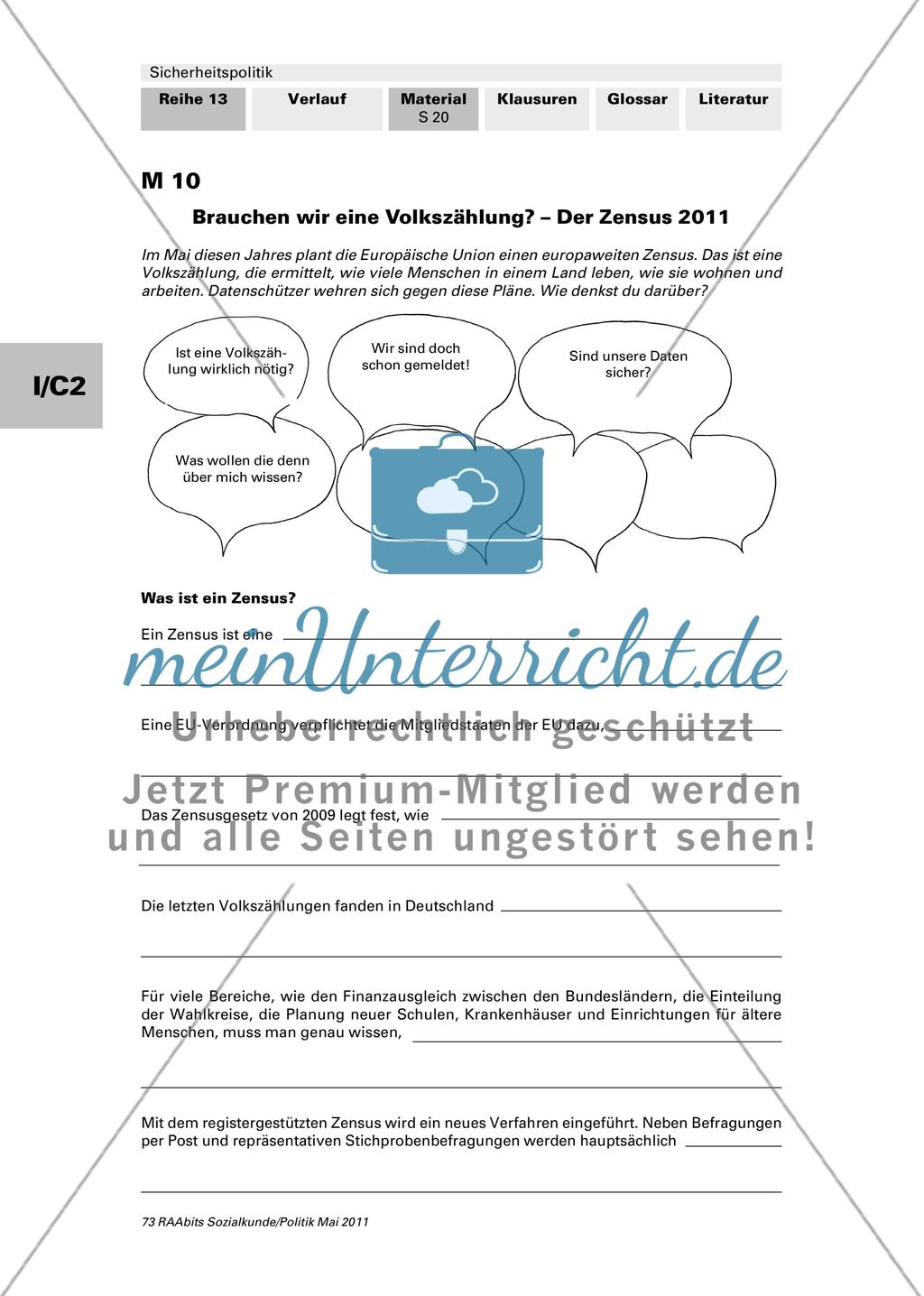 Sicherheit auf Kosten der Freiheit? / Vorbereitung und Durchführung eines Interviews / Lernkontrolle Preview 5