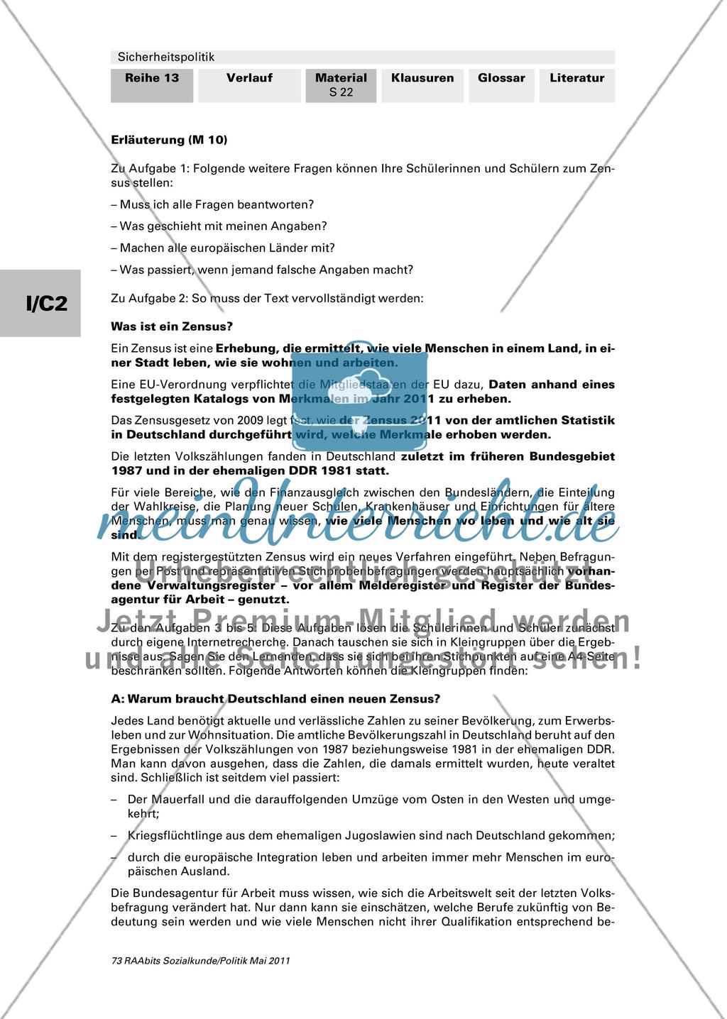 Sicherheit auf Kosten der Freiheit? / Vorbereitung und Durchführung eines Interviews / Lernkontrolle Preview 7