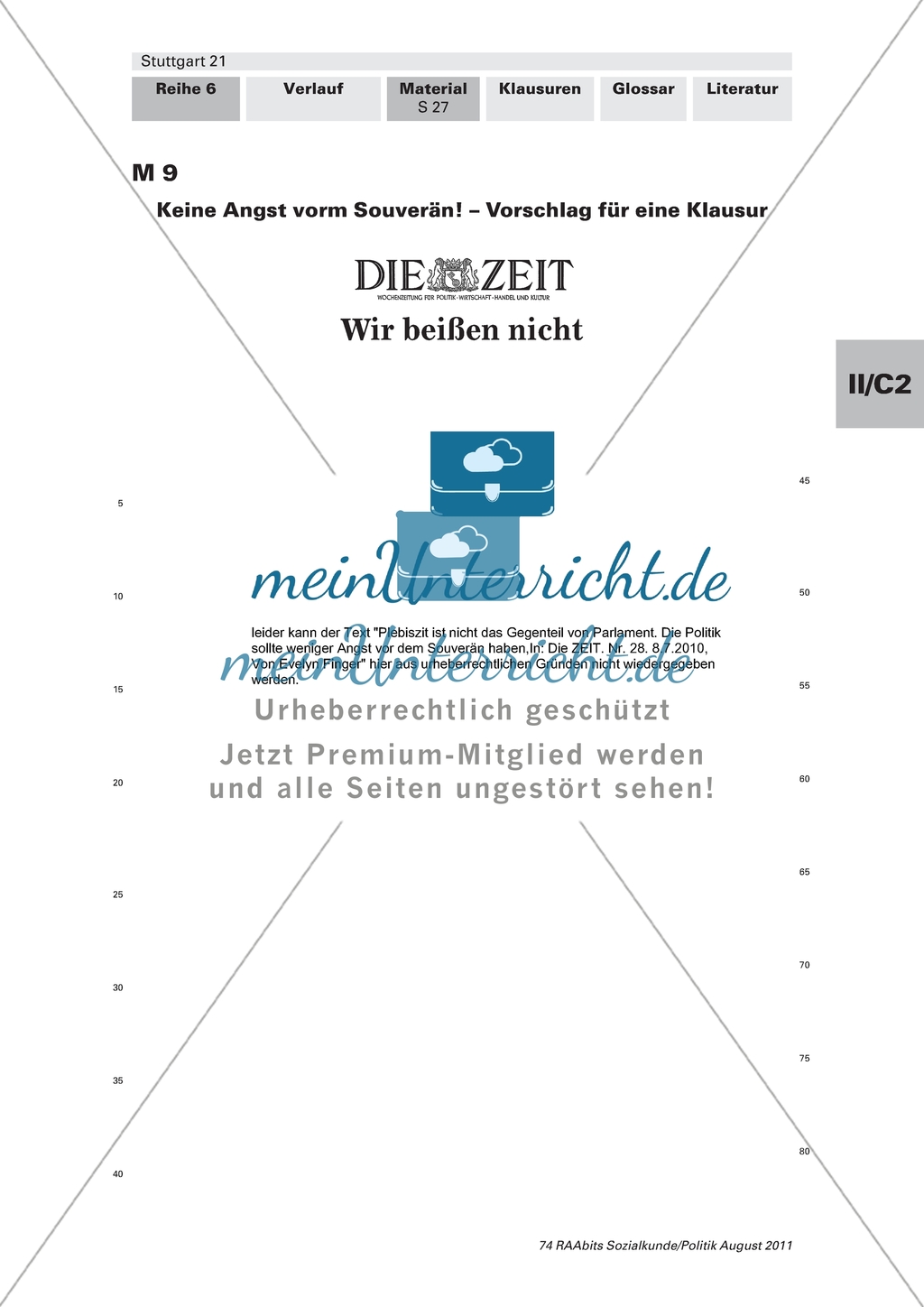 Klausurvorschlag