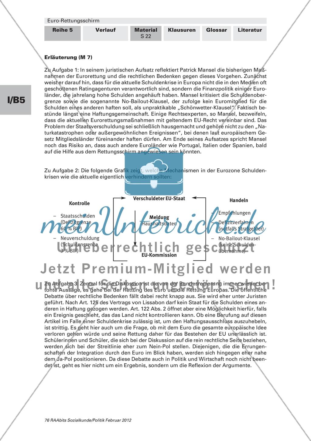 Von der No-Bailout-Klausel zur No-Way-Out-Klause / Welcher Weg führt aus der Krise? Preview 5